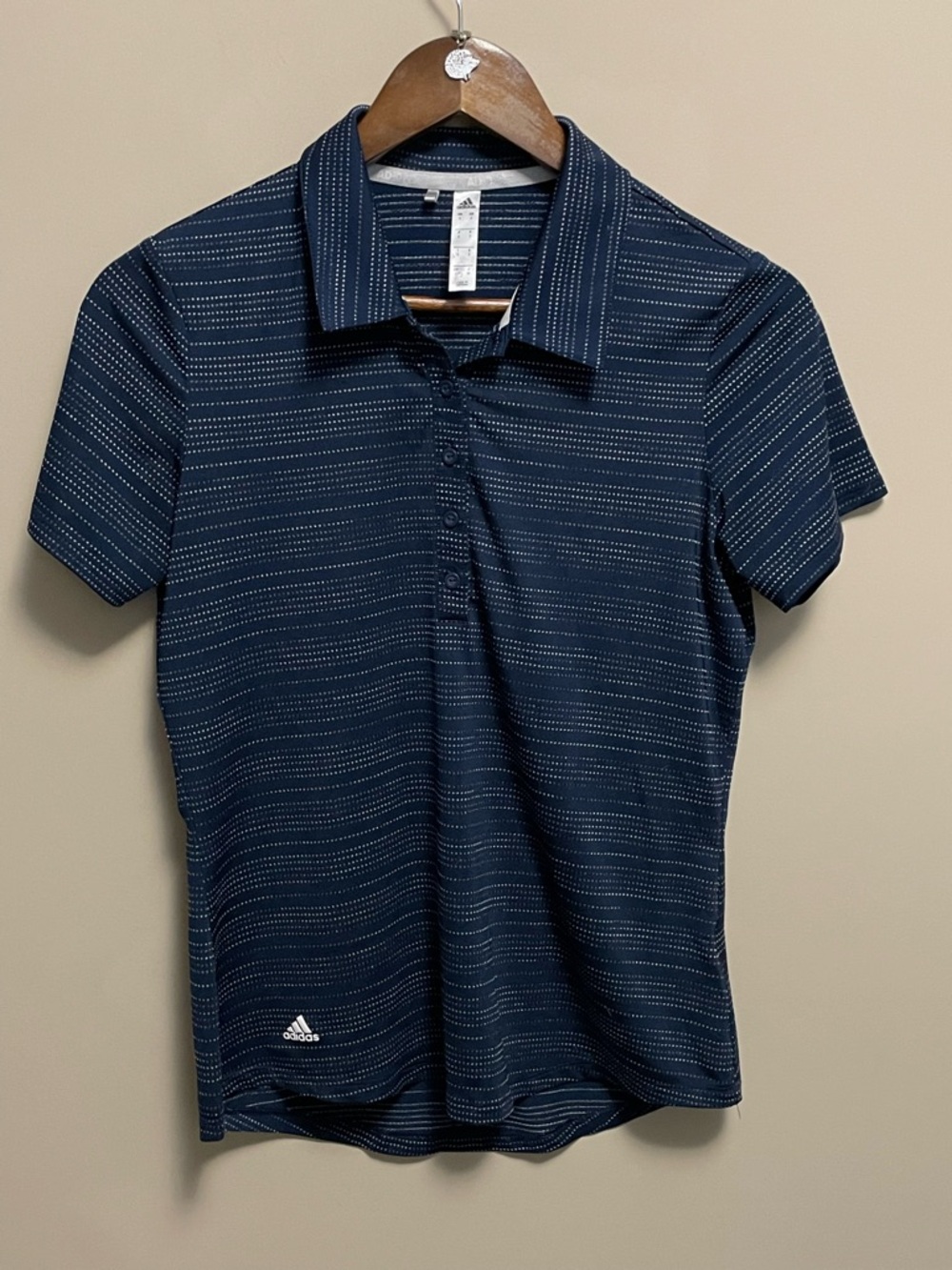 Adidas Microdot Short Sleeve Polo Golf Shirt Women’s Small